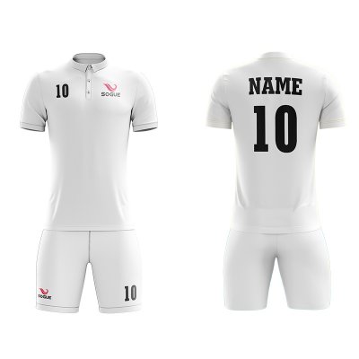 Short Sleeve Soccer Uniform With Polo Collar