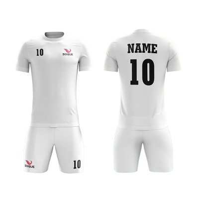 Short Sleeve Soccer Uniform With R-neck Collar