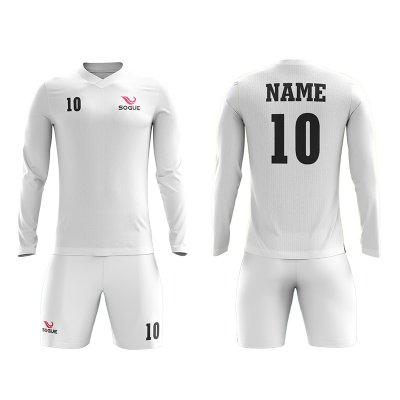 Long Sleeve Soccer Uniform With V-neck Collar